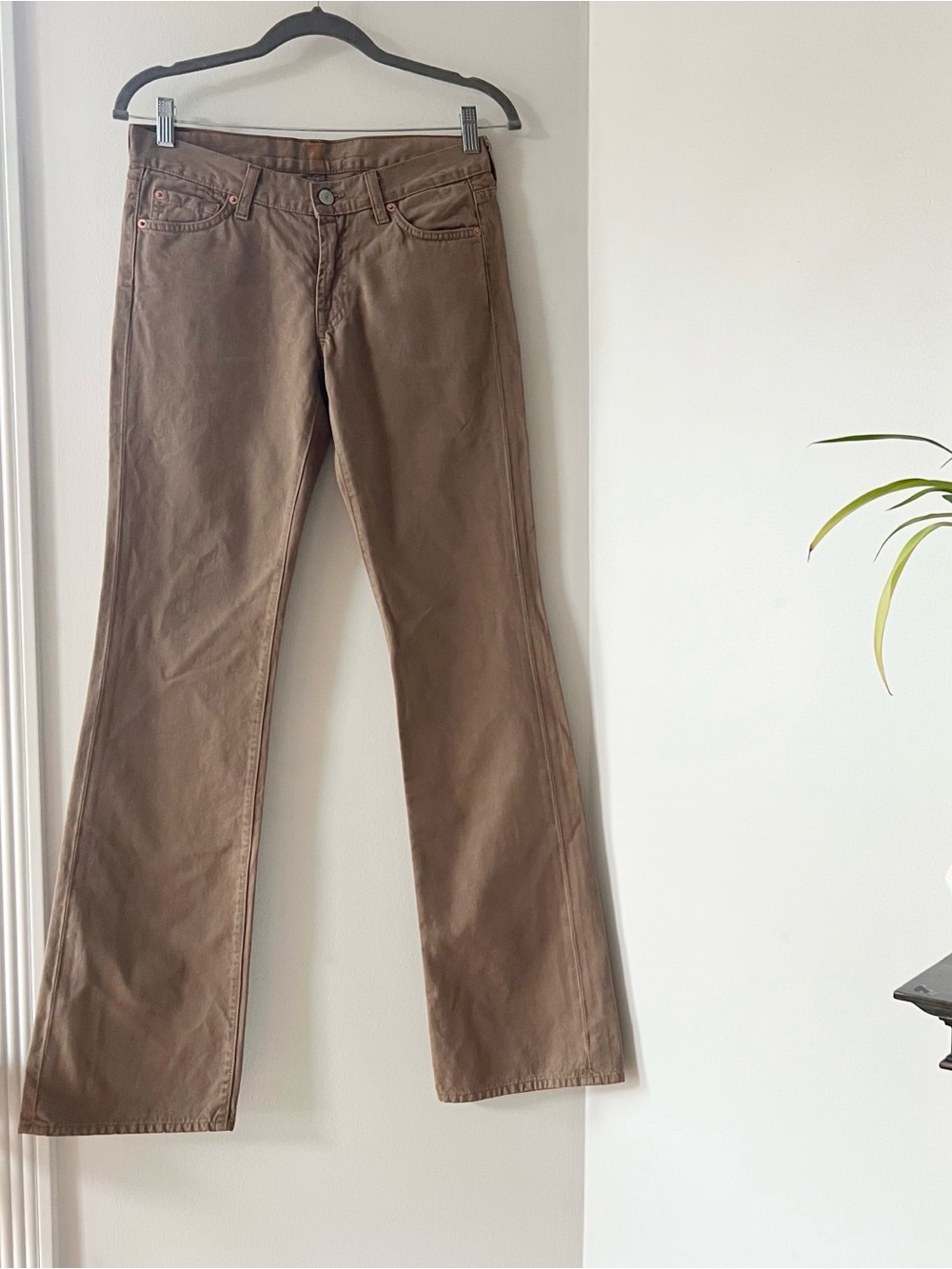 Y2K 7 For All Mankind USA Made Low/Mid Rise Brown Jeans | Size 27